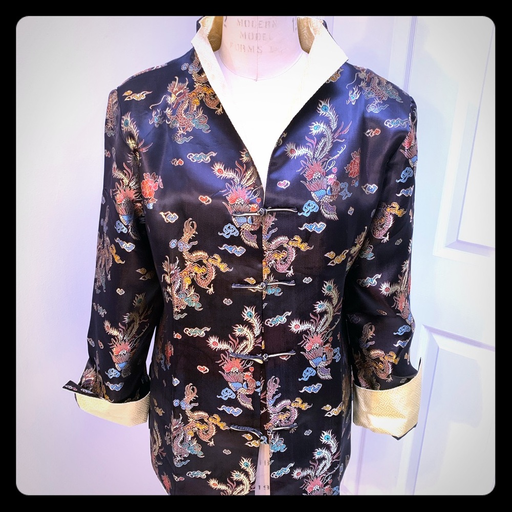 Black Oriental Blazer XL
